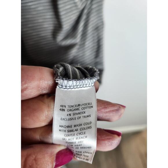 Toad and Co Montauket Long Dress Side Ruching Sz L Organic granolagirl outdoors - Picture 7 of 9